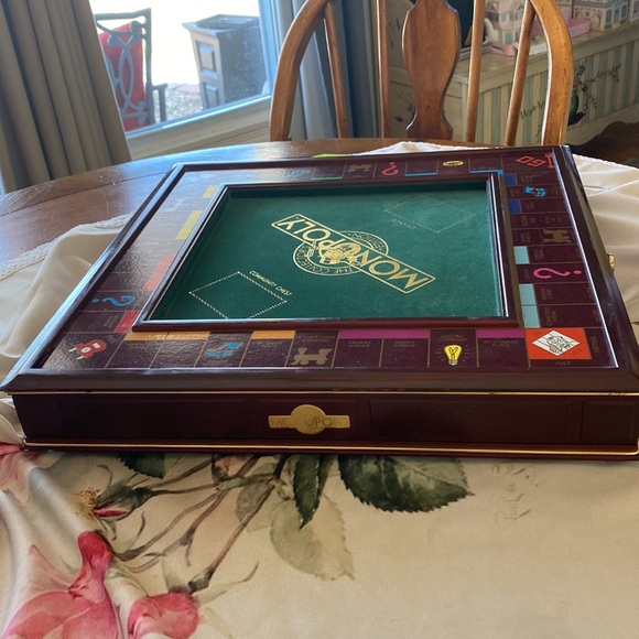 Franklin Mint - Monopoly Collectors Edition Wood Board "Complete" Game. - 1991 - Picture 6 of 7